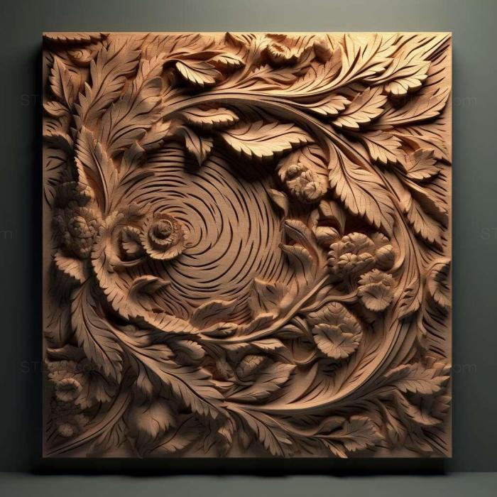Patterns and decorations (stl hues 4, PATTERN_2508) 3D models for cnc